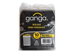 BOLSA DE RESIDUOS 70X100 X10U GANGA